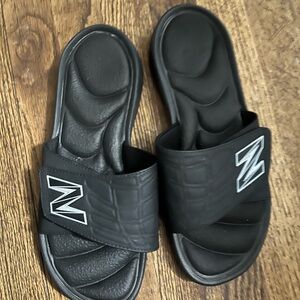 New Balance Black Slide Sandals